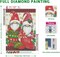 Adults Christmas 5D DIY Full Drill Christmas Socks Diamond Painting Gem Art Crafts Paint with Round Diamonds for Gift (12"x16")